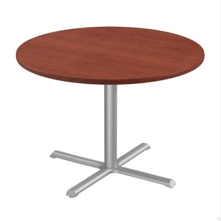 Correll Round Cafe Table, 48 in W, 48 in L, 29 in H, Particleboard Top, Cherry SXT48R-21-98-21