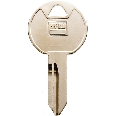 Hy-Ko Key Blank, Brass, Nickel, For: Trimark Cabinet, House Locks and Padlocks 11010TM14