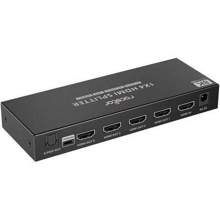 Rocstor TRUEREACH 8K ULTRA HD 1X4 HDMI SPLITTER - 8K at 60HZ, 4K at 120HZ - ONE HDMI INPUT T Y10G012-B1