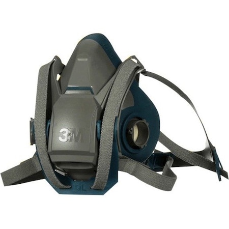 3M Half Mask Respirator, Rugged Comfort 6500, Not Rated, Bayonet, Size, L 0 Cartridges Included 6503QL