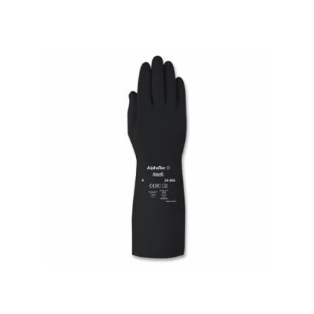 Alphatec 38-001 Chemical-Resistant Butyl Gloves, Size 10, Black 012-38001PP-100