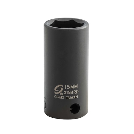 Sunex 3/8 in Drive 15Mm Semi-Deep Impact Socket 315MRD