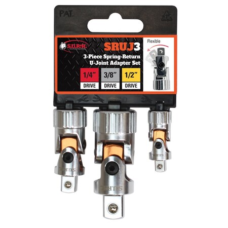 Sur&R Spring-Return U-JoInt Adapter Set, 3 Pcs SRUJ3