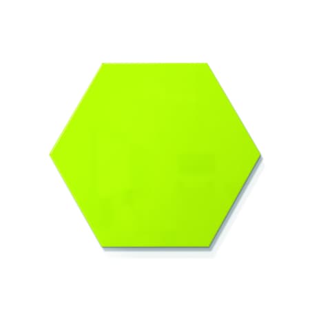 Ghent Hex LINK Powder-Coated Steel Whiteboard, Magnetic, 18'' x 21, Green HEXS1821GN