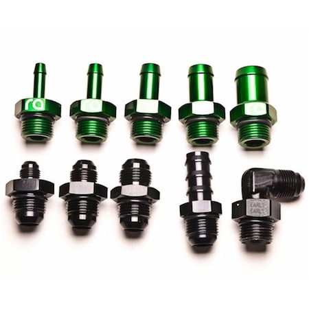 Auto Usa 10AN Male to 10AN ORB Fitting, Black AU2157526