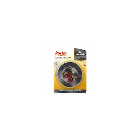 Korky Gasket and Hardware Kit, Rubber, Black 453BP