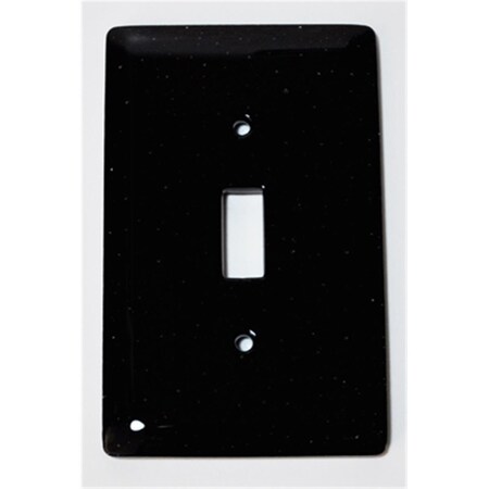 Aquila Art Glass Black 1 Gang Switch WP1043-1GS