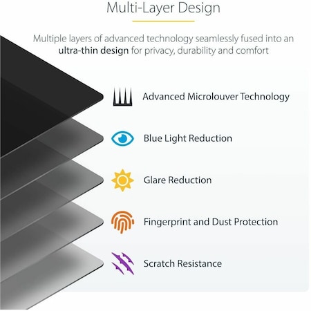 Startech.Com 4-WAY PRIVACY SCREEN FOR 13-INCH SURFACE PRO 8/9/X LAPTOP, PORTRAIT/LANDSCAPE,  13SP-PRIVACY-SCREEN