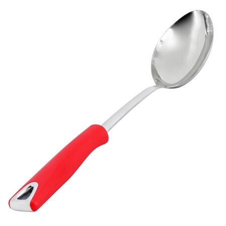 Martha Stewart Everyday Drexler Stainless Steel Serving Spoon in Red 142135.01