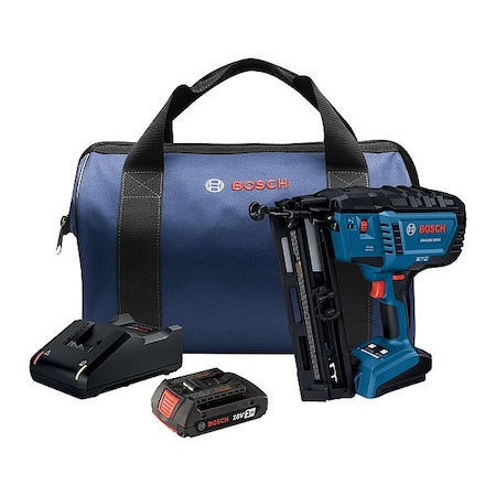 Bosch Nail Gun Kit, 18 V DC GNH18V-16MAB12