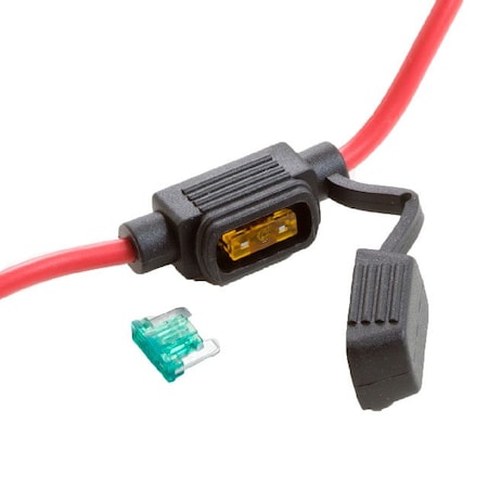 Optifuse IP65 In-Line for Mini Blade LowPro, 18AWG 10A LPS-02B-18R