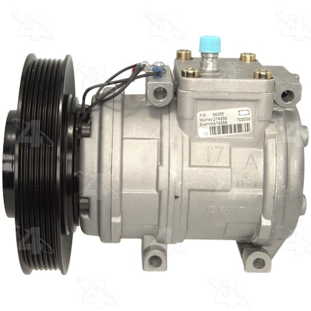 4-Seasons AC Compressor with Clutch for 1994-1997 Honda Accord 58305
