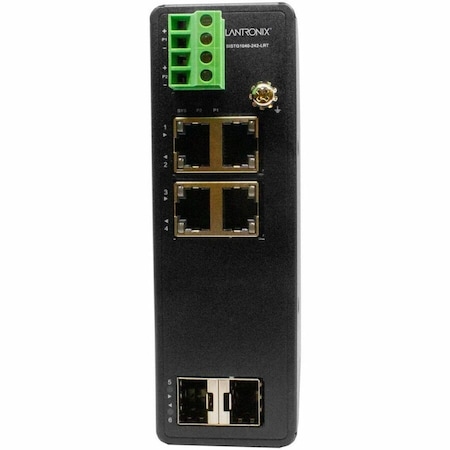 Transition Networks HARDENED UNMANAGED SWITCH, 4-PORT GE , 2 SFP, 12-48VDC, - 40 - 75C SISTG1040-242-LRT