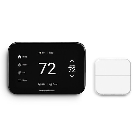Resideo ElitePRO S1200 Smart Thermostat in Black with Room Sensor YTHX1200B6