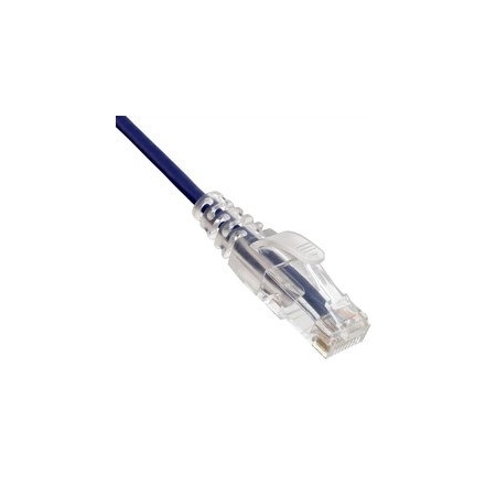 Cable Wholesale Slim Cat6a Purple Copper Ethernet Cable, 10 Gigabit, 500 MHz, Snagless/Molded Boot, POE 13X6-64105