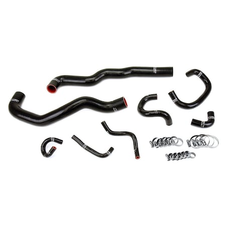 Hps Performance Silicone Radiator, Heater and throttle body Coolant Hose Kit 57-2081-BLK
