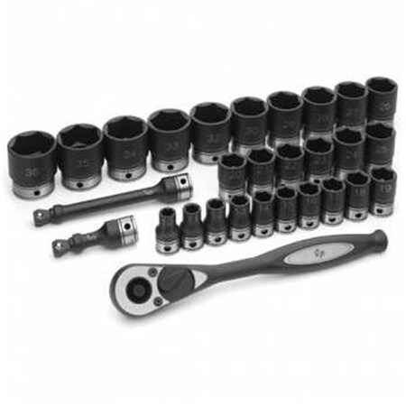Cool Kitchen 50 in. Drive 6 Point Metric Duo Socket Set CO2958055