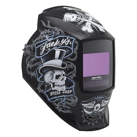 Miller Electric Welding Helmet, Black/Blue/White 296766