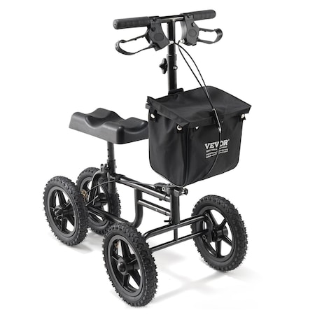 Vevor Knee Scooter Carbon Steel Folding Knee Walker Recovery Scooter 350LB Loads HFK-9225G-12