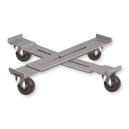 Pucel Adjustable Drum Dolly, 14.25-19.25 Inch Adjustable Diameter, 4 Inch Clearance, Putty AD-15-R