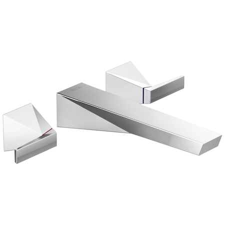 Delta Trillian Two Handle Wall Mount Bathroom Faucet Trim T3543LF-PR-WL