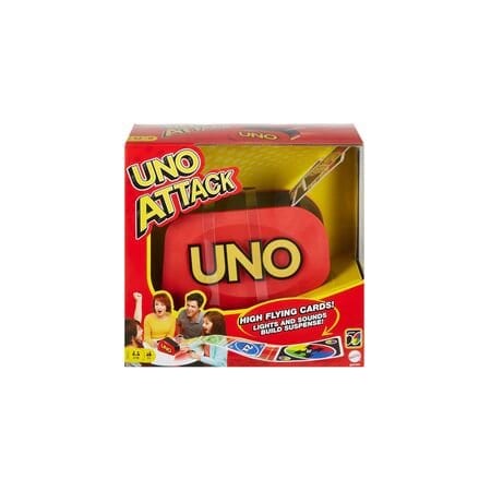 Mattel UNO Attack Card Game, Family Game For Kids And Adults, Card Blaster, Fun, Gambling, 2 to 10 Players GTX66