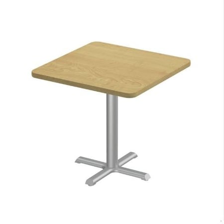 Correll Square Cafe Table, 36 in W, 36 in L, 29 in H, Particleboard Top, Fusion Maple SXT36S-16-98-16