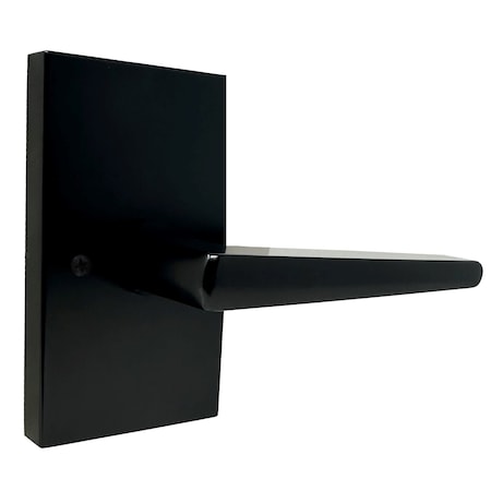 Weslock Philtower Lever with Rectangular Rose Half Dummy Lock Matte Black Finish 0090572--0020