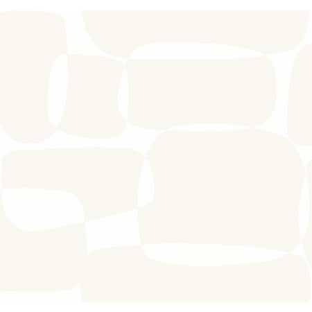 York Wallcoverings Block White and Ivory Wallpaper AG2072