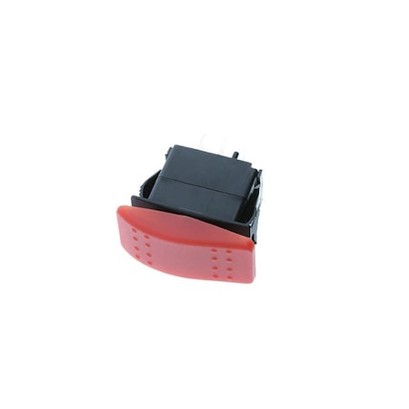 Switch Components Contura Style Rocker, 3P SPDT ON-OFF-ON, Red IP56 SRD1-1G-DC-1-RNN