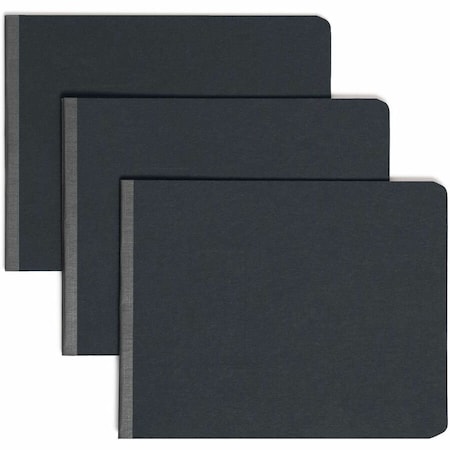 Smead End Opening Pressboard Report Cover, Prong Fastener, Letter, Black 81125