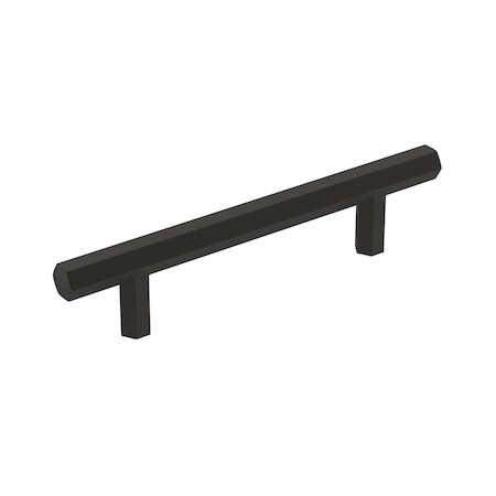 Amerock Caliber 3-3/4 in 96 mm Center-to-Center Matte Black Cabinet Pull BP36873FB