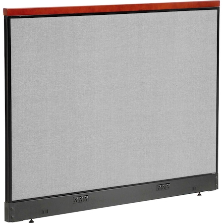 Global Industrial Interion Deluxe Electric Office Partition Panel, 60-1/4"W x 47-1/2"H, Gray 277561EGY