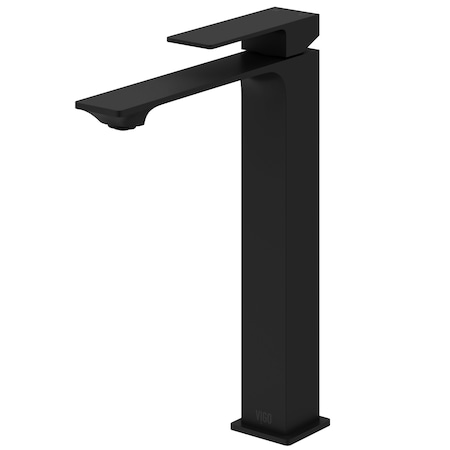Vigo Dunn Single Handle Single-Hole Bathroom Vessel Faucet in Matte Black VG03036MB