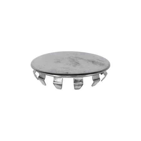 Auveco Metal Plug Button 1 1/2in Hole Nickel Pltd, 10PK 10232