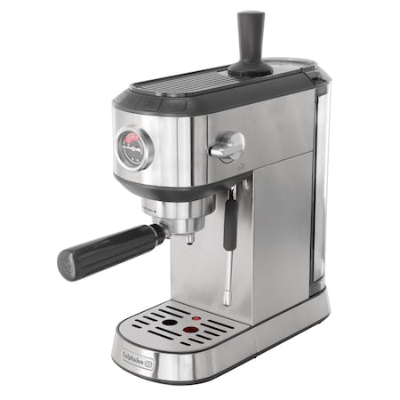 Calphalon Miniatura Compact Espresso Machine and Milk Frother in Silver 750124767M