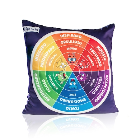 Open The Joy Weighted Emotions Wheel Pillow, Bilingual English & Spanish WHEELPILLOW