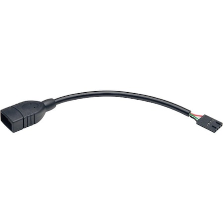 Tripp Lite USB 2.0 A FEMALE TO USB MOTHERBOARD 4-PIN IDC HEADER CABLE 6 IN U024-06N-IDC