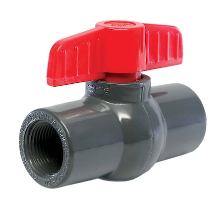 American Valve Schedule 80 PVC Ball Valve Socket P200S-80 1''