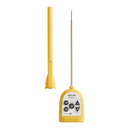Taylor Precision Products Thermocouple Thermometer, Yellow, Digital 530244510