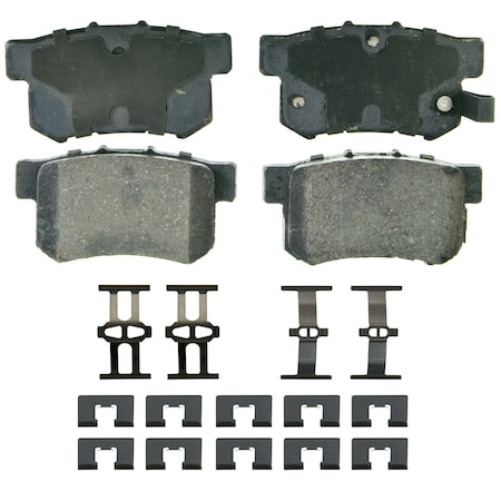 Wagner Brake QuickStop Rear Disc Brake Pad Set Ceramic, ZD537