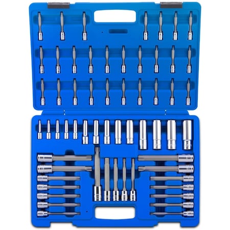 Neiko Extra Long Socket Bits and Deep Socket Set, Tamperproof Torx Plus Bits, E-Torx Sockets 10287A