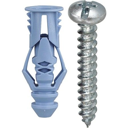 Dottie Triple-Grip Screw Anchor, 1-1/2" L, Nylon TG10KTP