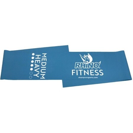 Champion Sports 4 ft. Therapy & Exercise Flat Band, Royal Blue - Medium & Heavy FB4B
