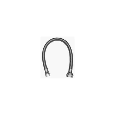 Homewerks Faucet Supply Line 3/8" Compression T X 1/2" D FIP 16" Braided Stainless Steel 7223-16-38-2