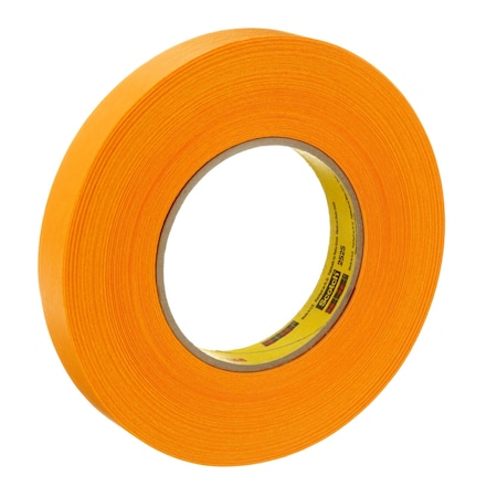 3M Painter's Tape, 45/64 in W x 60 yd L, 9.5 mil Thick, Orange, Rubber Adhesive, 48 PK 2525