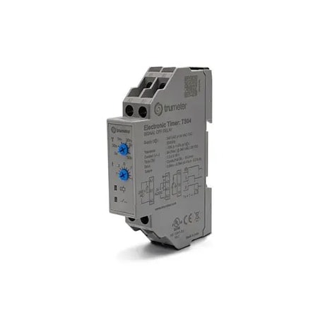 Trumeter Timer Switch Relay, 240 VAC / 24VAC/DC, Signal OFF Delay, 1 C/O TS04