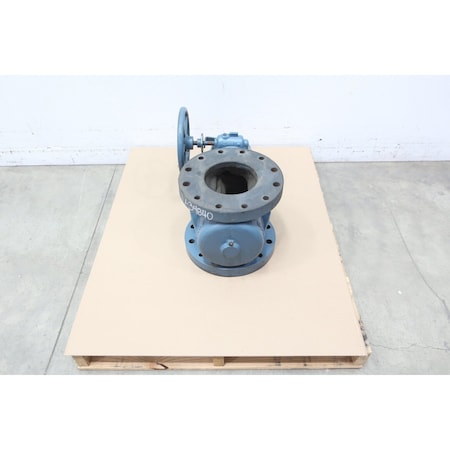 Dezurik PEC IRON GEAR OPERATED MANUAL FLANGED PLUG VALVE 8IN P541183R001 860660-1 PEC