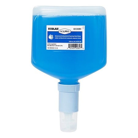 Ecolab Hand Soap, 1,250 mL, Cartridge, Blue, PK2 6101091