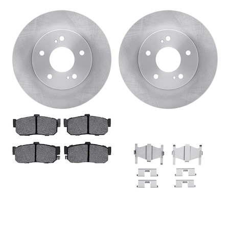 Dynamic Friction Co DFC Brake Rotor with 5000 Brake Pads and Hardware Kit 6512-67302